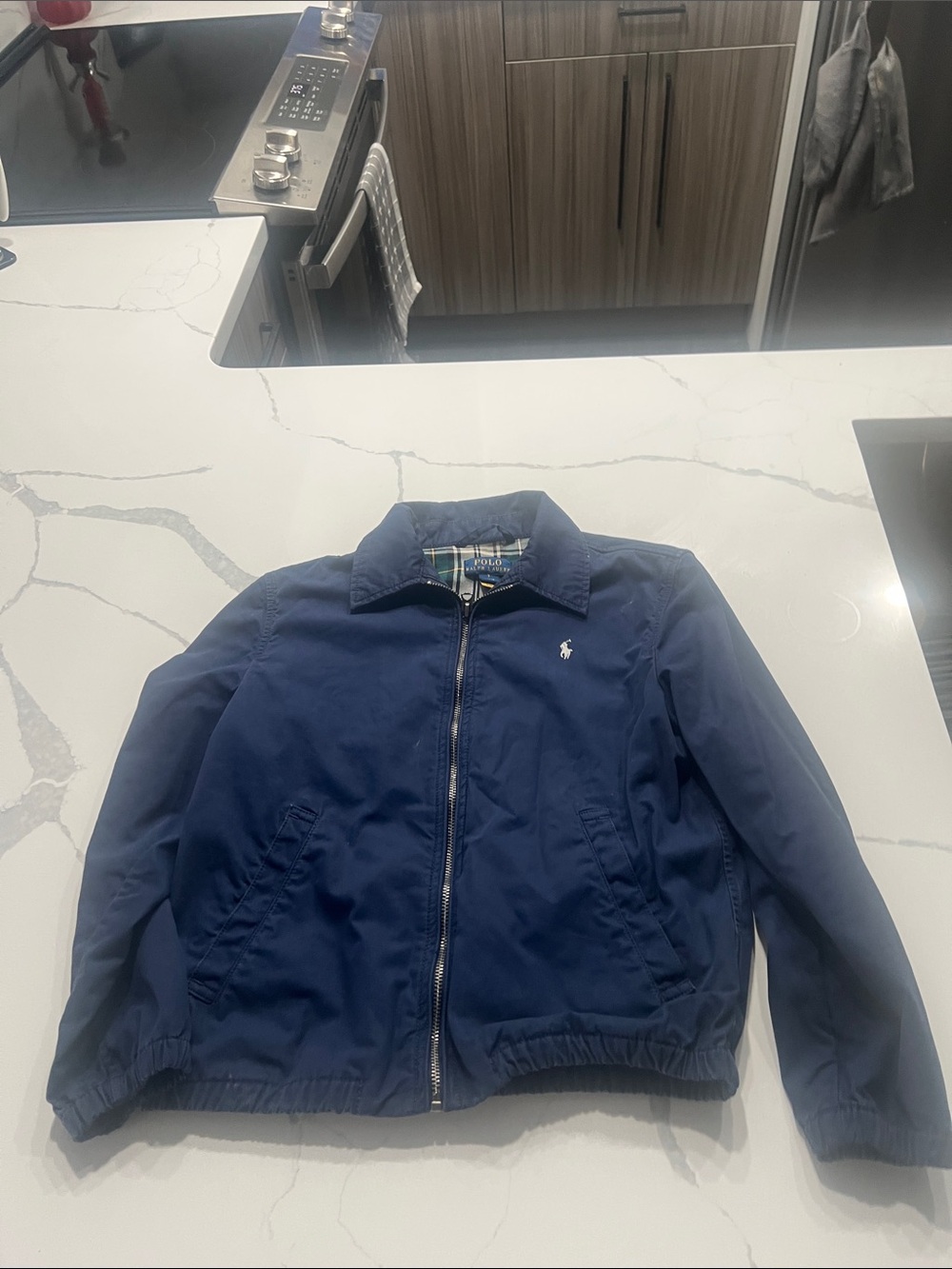 Polo by Ralph Lauren Navy Zip Jacket with Pony Logo